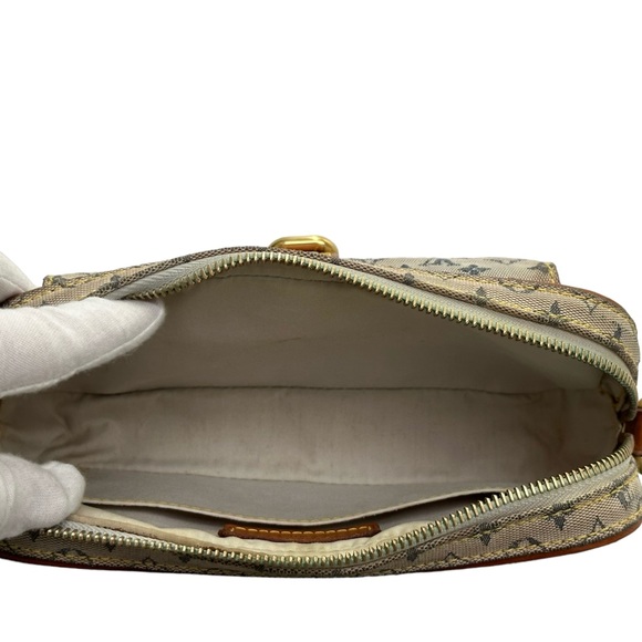 Louis Vuitton Mini Lin Juliet Shoulder Crossbody Bag Monogram Tan Gray Navy - Picture 10 of 17